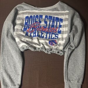 Boise State cropped vintage sweatshirt